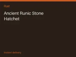 Ancient Runic Stone Hatchet #575727900 — Rust, лот №265488