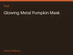 Glowing Metal Pumpkin Mask #580955174 — Rust, лот №280479