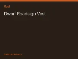 Dwarf Roadsign Vest #574353678 — Rust, лот №265498