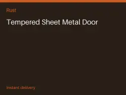 Tempered Sheet Metal Door #572189607 — Rust, лот №265503