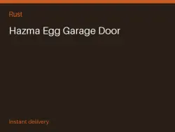 Hazma Egg Garage Door #557503680 — Rust, лот №265532