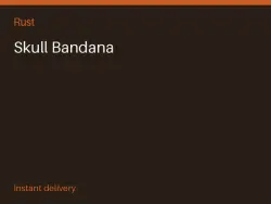 Skull Bandana #572076805 — Rust, лот №265573