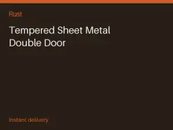 Tempered Sheet Metal Double Door #572216779 — Rust, лот №265574