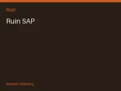 Ruin SAP #569976762 — Rust, лот №265599