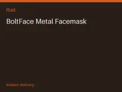 BoltFace Metal Facemask #575731513 — Rust, лот №274561