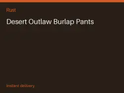 Desert Outlaw Burlap Pants #573354554 — Rust, лот №265897