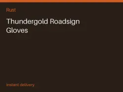 Thundergold Roadsign Gloves #567009567 — Rust, лот №266095