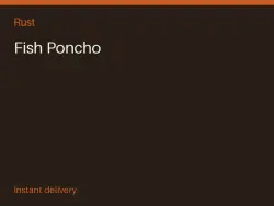Fish Poncho #565496143 — Rust, лот №267596