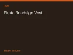 Pirate Roadsign Vest #575081157 — Rust, лот №280484