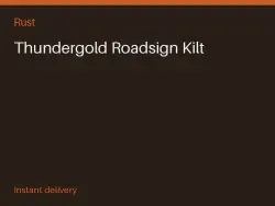 Thundergold Roadsign Kilt #578803419 — Rust, лот №277631