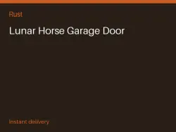 Lunar Horse Garage Door #565636866 — Rust, лот №265623