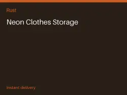Neon Clothes Storage #565774630 — Rust, лот №265631