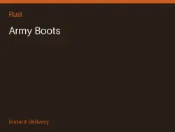 Army Boots #563063254 — Rust, лот №265656