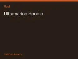 Ultramarine Hoodie #575839181 — Rust, лот №273728