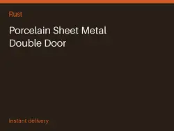 Porcelain Sheet Metal Double Door #571327537 — Rust, лот №266222