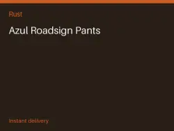 Azul Roadsign Pants #566586381 — Rust, лот №265767