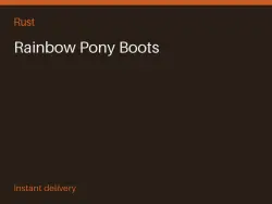 Rainbow Pony Boots #566549546 — Rust, лот №265662