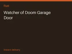 Watcher of Doom Garage Door #572262777 — Rust, лот №265669