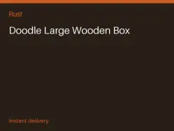 Doodle Large Wooden Box #568900261 — Rust, лот №265676