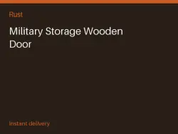 Military Storage Wooden Door #573879791 — Rust, лот №268084