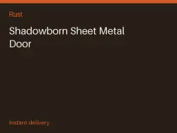 Shadowborn Sheet Metal Door #566919331 — Rust, лот №265925