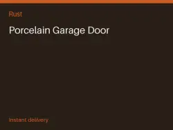 Porcelain Garage Door #566586558 — Rust, лот №265700