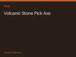 Volcanic Stone Pick Axe #569297685 — Rust, лот №265718