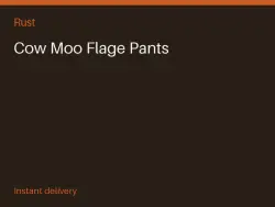 Cow Moo Flage Pants #573498862 — Rust, лот №265786