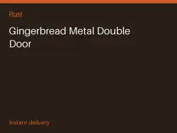 Gingerbread Metal Double Door #570105622 — Rust, лот №267671