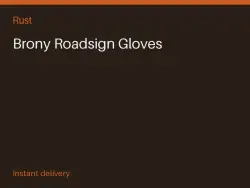 Brony Roadsign Gloves #575218828 — Rust, лот №267964