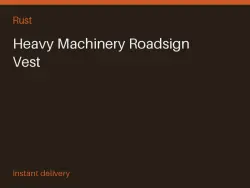 Heavy Machinery Roadsign Vest #562741670 — Rust, лот №267677