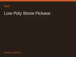 Low Poly Stone Pickaxe #566919423 — Rust, лот №267676