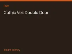 Gothic Veil Double Door #568550783 — Rust, лот №267777