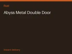 Abyss Metal Double Door #565079846 — Rust, лот №265847