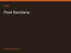 Pixel Bandana #572305876 — Rust, лот №268317