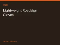 Lightweight Roadsign Gloves #560072358 — Rust, лот №273709