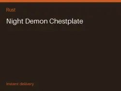 Night Demon Chestplate #573372112 — Rust, лот №268265