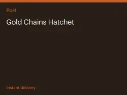 Gold Chains Hatchet #577073065 — Rust, лот №277844