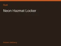 Neon Hazmat Locker #570651057 — Rust, лот №267731