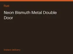 Neon Bismuth Metal Double Door #565909538 — Rust, лот №267748