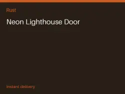 Neon Lighthouse Door #578858471 — Rust, лот №278603