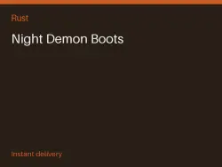 Night Demon Boots #575218607 — Rust, лот №265829