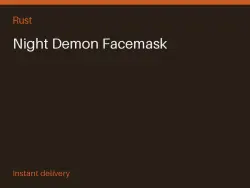 Night Demon Facemask #568034521 — Rust, лот №265860