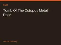Tomb Of The Octopus Metal Door #568569351 — Rust, лот №265880
