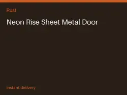 Neon Rise Sheet Metal Door #570142315 — Rust, лот №273694