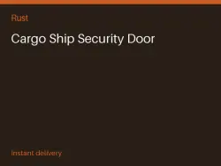 Cargo Ship Security Door #566424174 — Rust, лот №265899