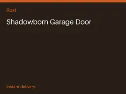 Shadowborn Garage Door #572891353 — Rust, лот №265936