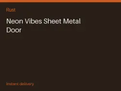 Neon Vibes Sheet Metal Door #566330133 — Rust, лот №265951