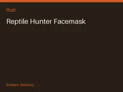 Reptile Hunter Facemask #575307671 — Rust, лот №265968