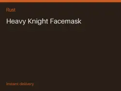 Heavy Knight Facemask #570061273 — Rust, лот №266007